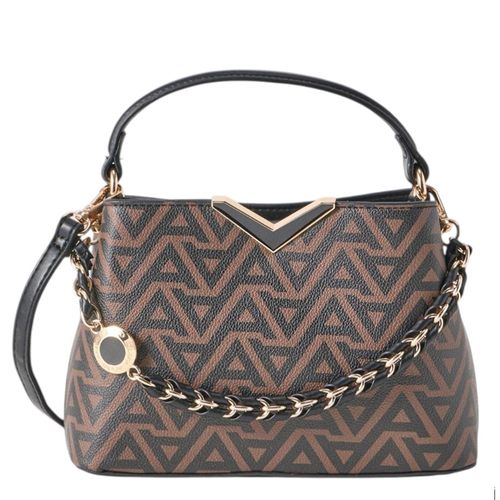 Cartera top handle Aldo color café para mujer