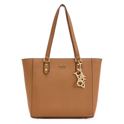 Cartera tote H&Co color café para mujer