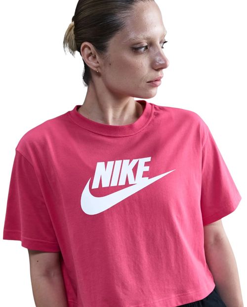 Camiseta deportiva Nike rosada manga corta para mujer