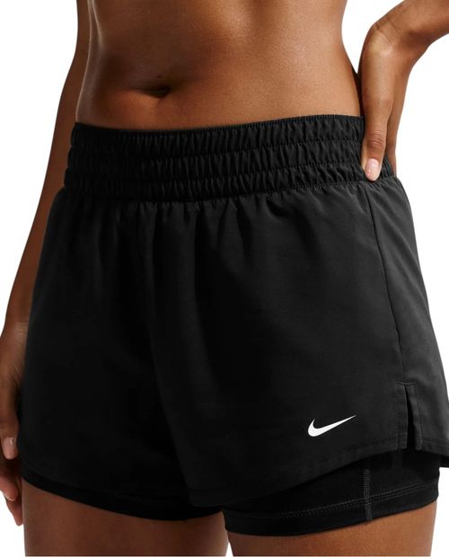 Short deportivo Nike negro sólido para mujer