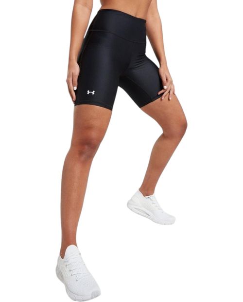 Short deportivo Under Armour negro sólido para mujer