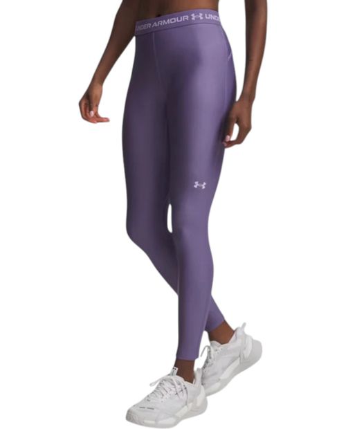 Legging deportiva Under Armour morada estampada para mujer