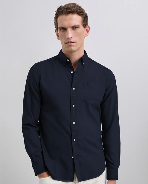 Camisa casual Scalpers regular fit sólida para hombre
