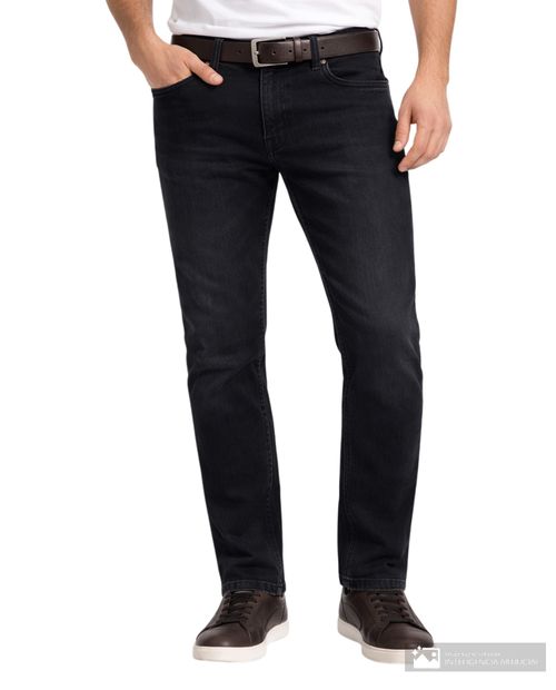 Jeans Unexpected slim fit negro denim lavado para hombre