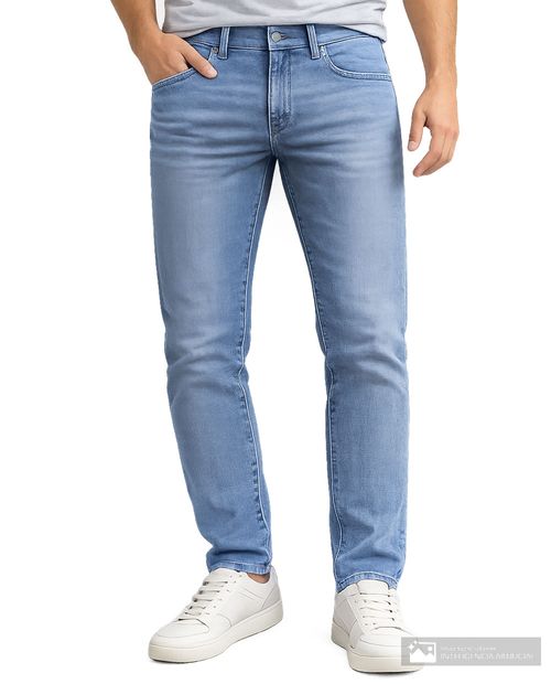 Jeans Pepe Revolution slim fit azul denim lavado para hombre