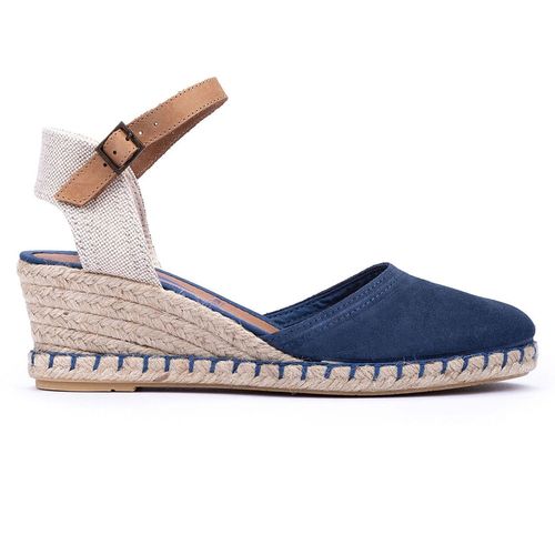 Zapato alpargatas casual Verbenas Malena color azul para mujer