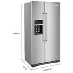 Combo Refrigeradora Side by Side 639 L (22 PCU) Energy star KRSC703HPS  + Licuadora Pure Power, 10 Velocidades - 2Litros KitchenAid-1772660892732