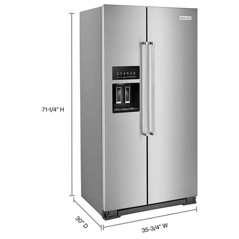 Combo Refrigeradora Side by Side 639 L (22 PCU) Energy star KRSC703HPS  + Licuadora Pure Power, 10 Velocidades - 2Litros KitchenAid-1772660892732