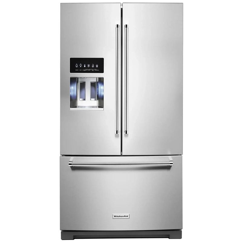 Combo Refrigeradora French door 758 L (26 PCU) PCU KRFF577KPS + Licuadora Pure Power KitchenAid, 10 Velocidades - 2Litros KitchenAid-1772662989637