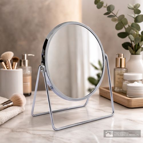 Espejo base triangular 19x21 cm