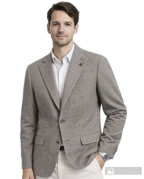 Blazer PuroEGO regular fit gris cuadriculado para hombre