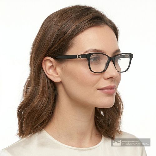 Aro completo rectangular Guess de acetato para mujer