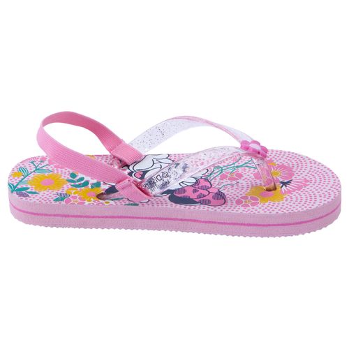 Sandalias Planas Con diseño De Minnie Para niña pequeña Rosa Claro Disney 200590