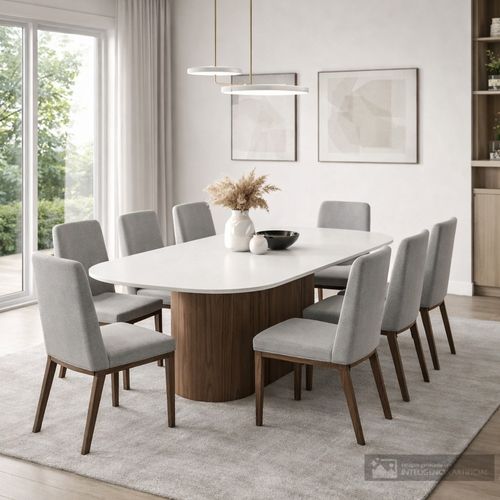 Juego de comedor 8 personas con vidro Kalina