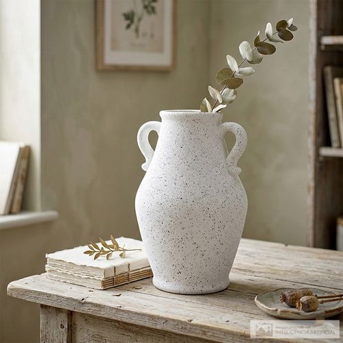 Jarrón decorativo con asas 22x33 cm