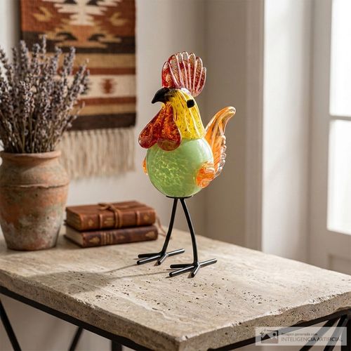 Figura con forma de gallina 9x23 cm