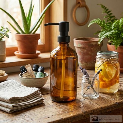 Dispensador de vidrio para líquidos 500 ml