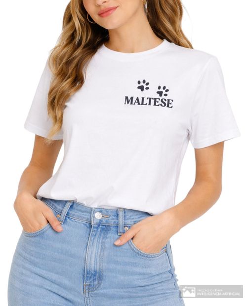 Camiseta Orange estampada manga corta para mujer