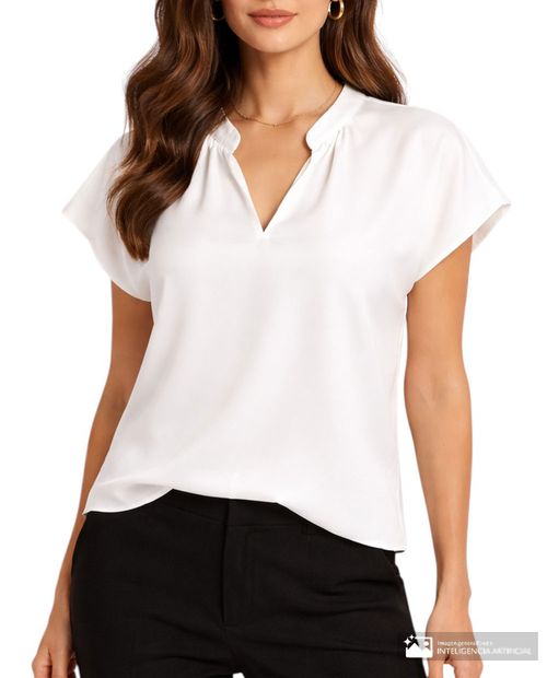 Blusa Marcella casual manga corta para mujer