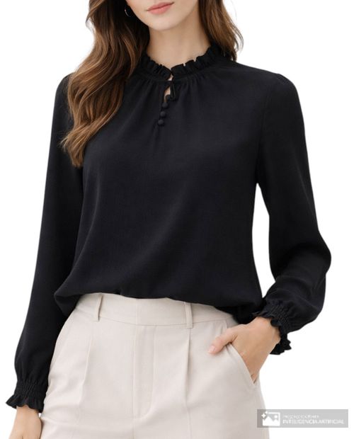 Blusa Marcella formal manga larga para mujer