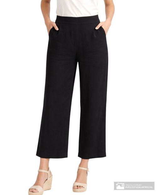 Pantalón Marcella palazzo de cintura alta para mujer