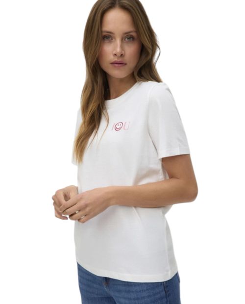 Camiseta Vero Moda bordada manga corta para mujer