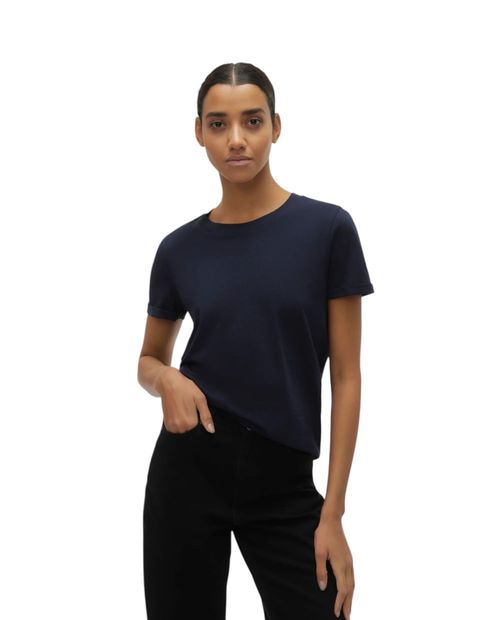 Camiseta Vero Moda sólida manga corta para mujer