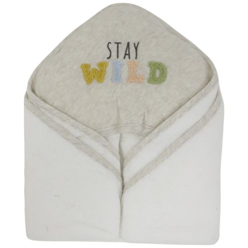 Toalla blanca con capucha para bebé niño