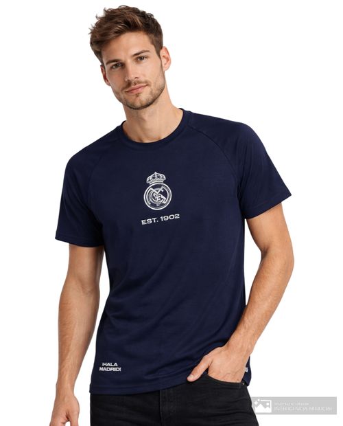 Camiseta deportiva Real Madrid Legacy azul navy para hombre