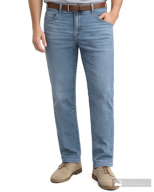 Jeans Pepe Revolution slim fit celeste denim lavado para hombre