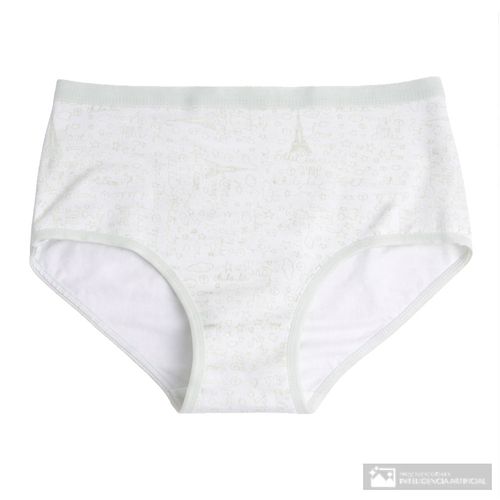 Hípster Accente estampado de cintura alta para mujer