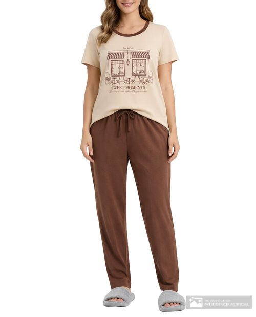 Pijama con pantalón Orange para mujer