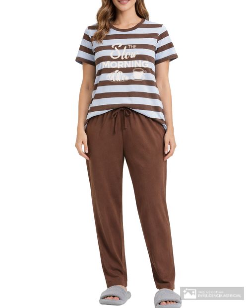 Pijama con pantalón Orange para mujer