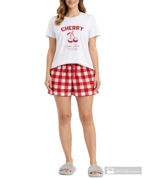 Pijama con short Orange para mujer