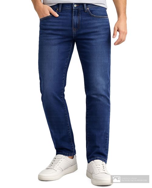 Jeans Gents slim fit azul denim lavado para hombre