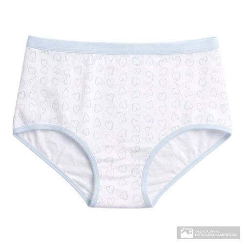 Hípster Accente estampado de cintura alta para mujer