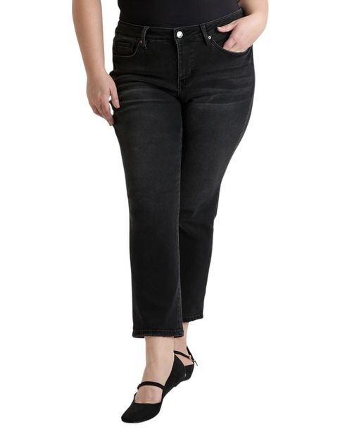 Jeans YMI slim negro cintura alta para mujer
