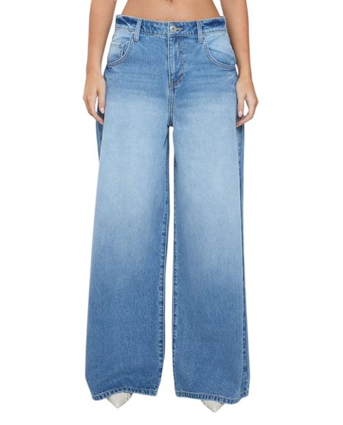 Jeans YMI baggy fit azul cintura baja para mujer
