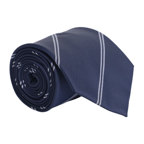 Corbata PuroEGO azul navy rayada para hombre