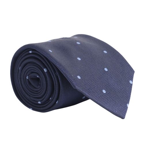 Corbata PuroEGO azul navy con puntos para hombre