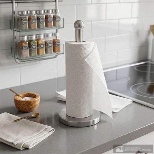Porta papel toalla de acero inoxidable 15 cm