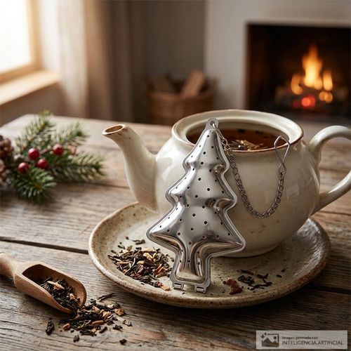 Difusor de acero inoxidable para té