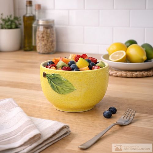 Bowl de cerámica colección limón 7.5x12 cm