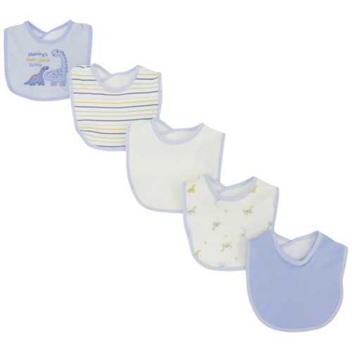 Set de 5 baberos multicolor para bebé niño