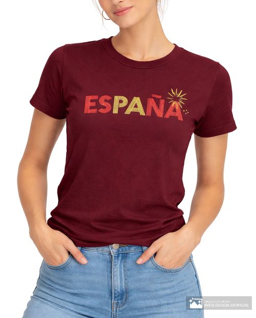 Camiseta Unexpected estampada del Mundial 2026 España para mujer