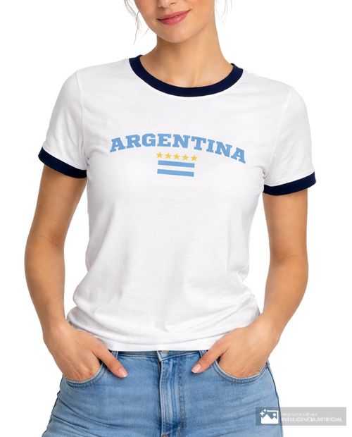Camiseta Orange estampada del Mundial 2026 Argentina para mujer