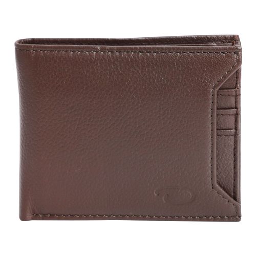 Billetera bifold Oscar de la Renta café texturizada para hombre