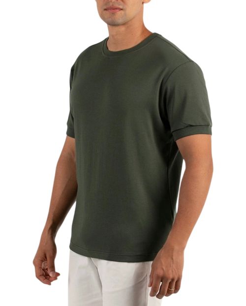Camiseta Oscar de la Renta classic fit verde para hombre