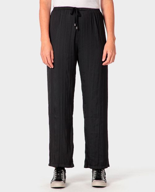 Pantalón Punt Roma pull on negro de cintura alta para mujer