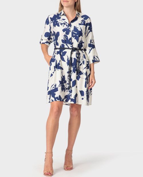 Vestido Punt Roma shirt dress estampado manga 3/4 para mujer